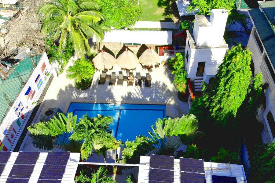 pool in eco resort in boracay